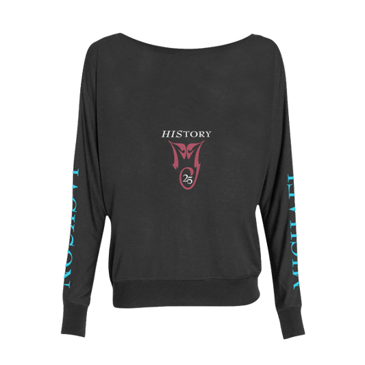 HIStory 25 Women's Black Long-Sleeve Tee