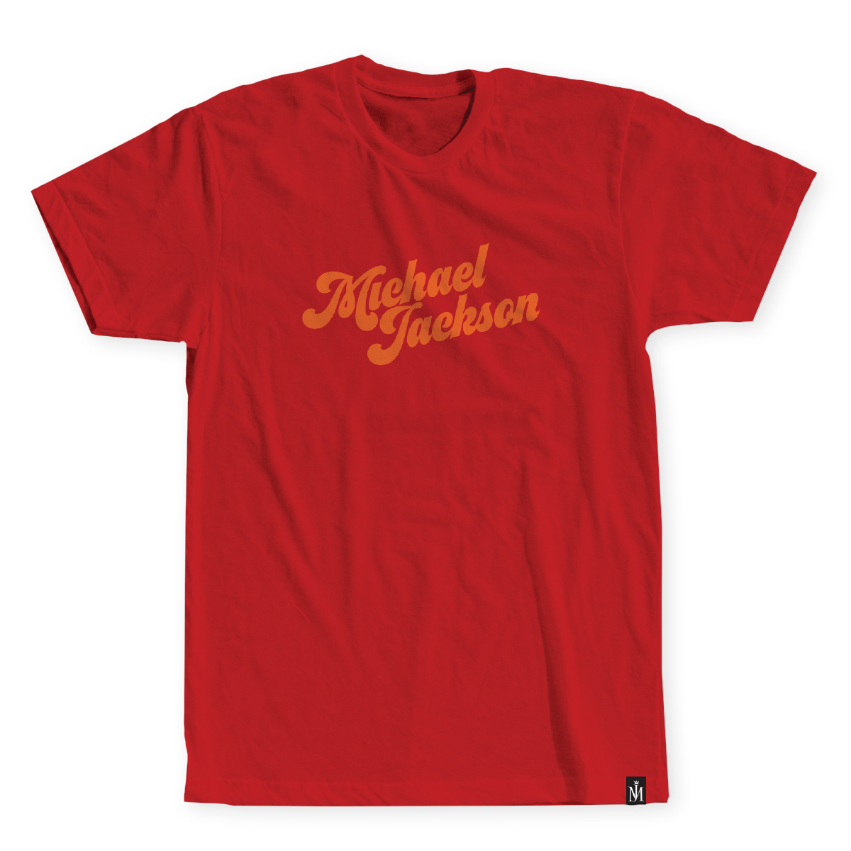 Michael Jackson Script Font Red Tee