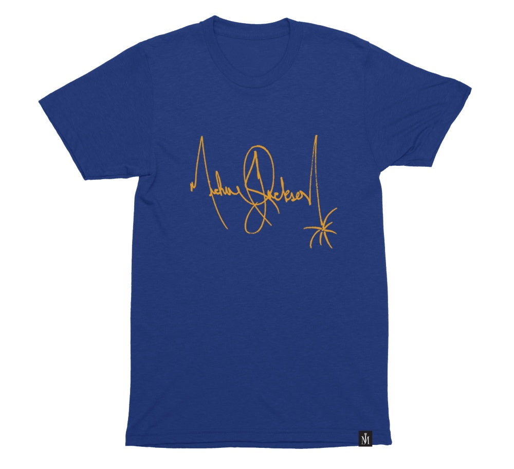 Michael Jackson Signature Blue Tee