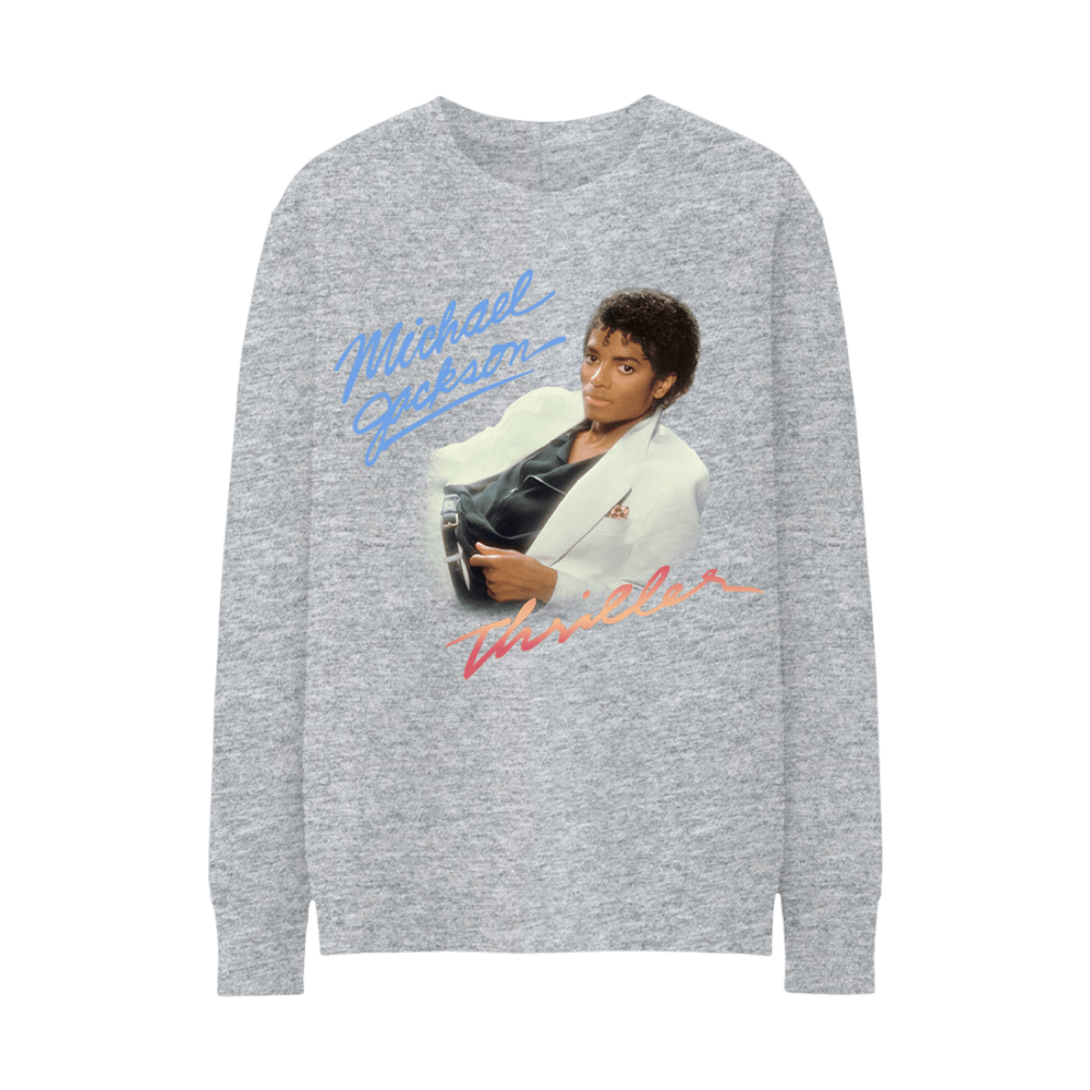Thriller 40 Photo Grey Crewneck