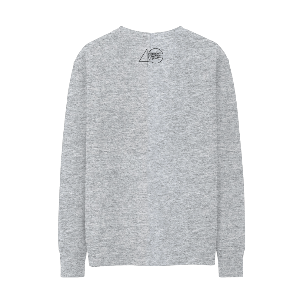 Thriller 40 Photo Grey Crewneck