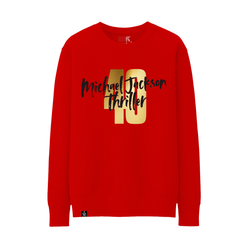 Thriller 40 Red Crewneck Fleece