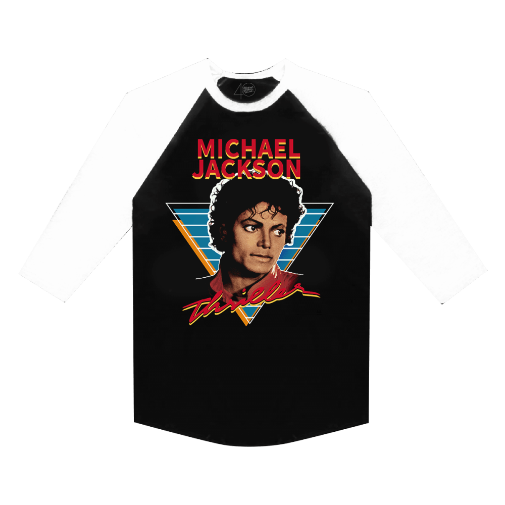MICHAEL JACKSONマイケルジャクソンスリラーVintageラグラン美 MICHAEL JACKSONマイケルジャクソンスリラーVintageラグラン美