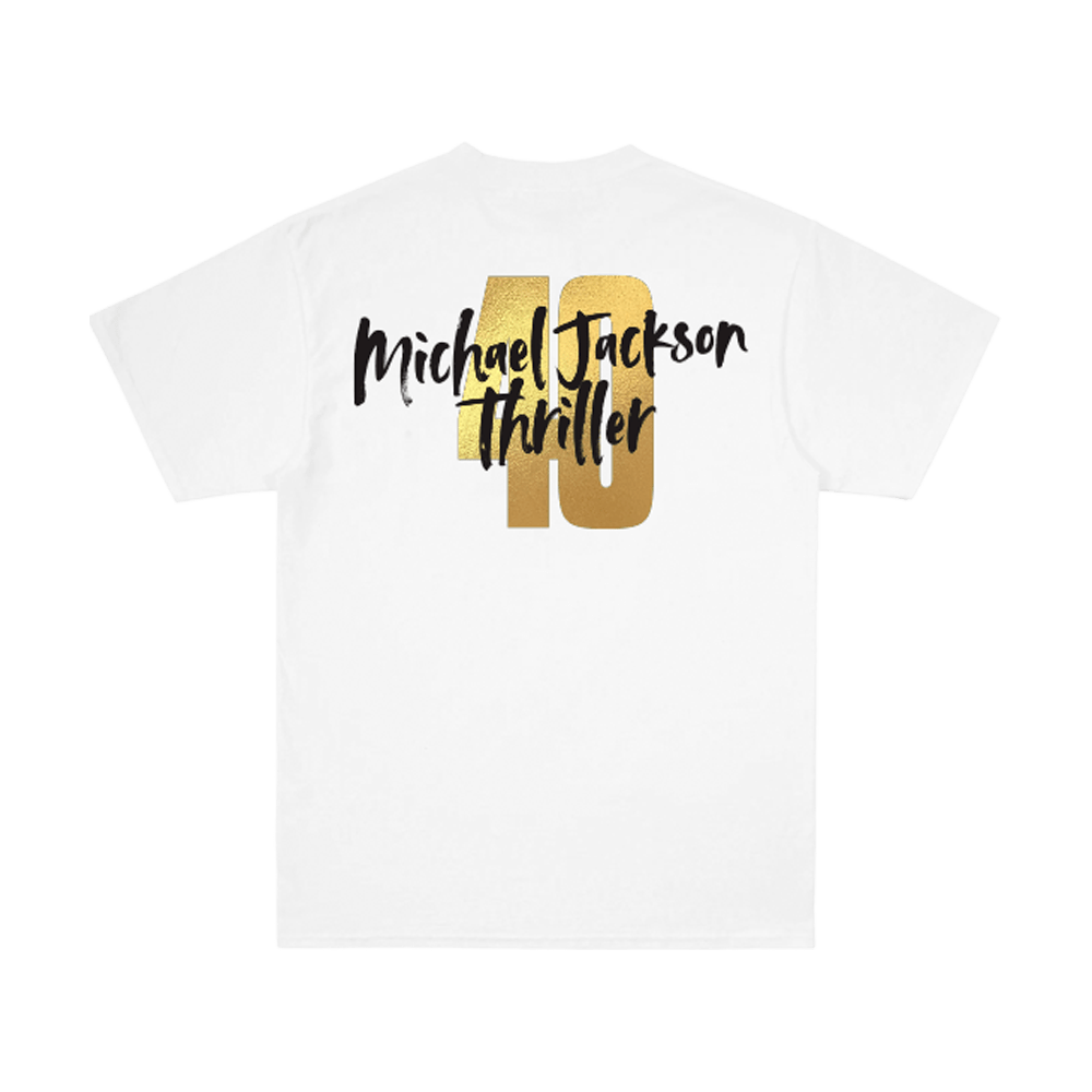 Thriller 40 White Tee