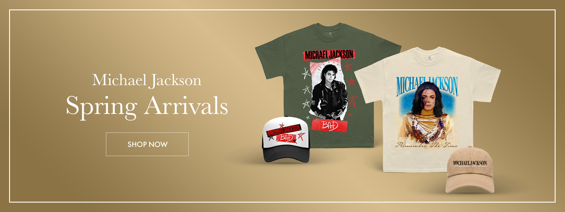 Michael Jackson spring collection banner