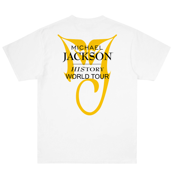 MICHAEL JACKSON HISTORY WORLD TOUR WHITE TEE – Michael Jackson