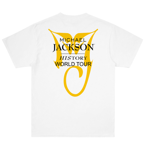 MICHAEL JACKSON HISTORY WORLD TOUR WHITE TEE – Michael Jackson