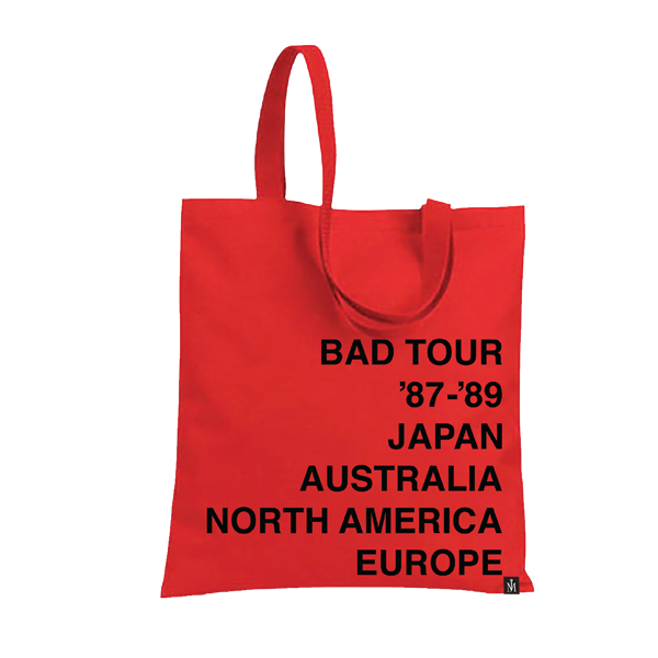 Michael Jackson Bad Red Tote Bag