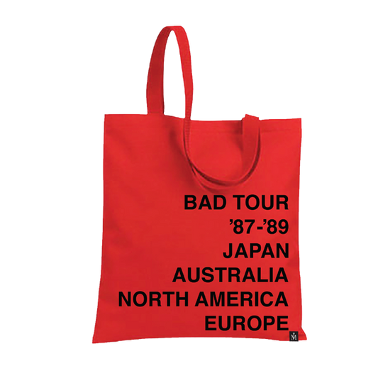 Michael Jackson Bad Red Tote Bag