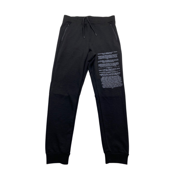 Cut & Sew Black Sweatpants