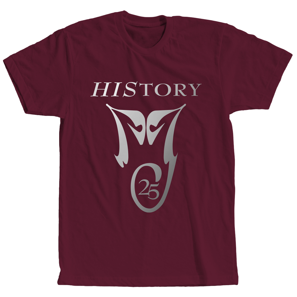 HIStory 25 Maroon Tee