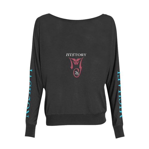 HIStory 25 Women's Black Long-Sleeve Tee