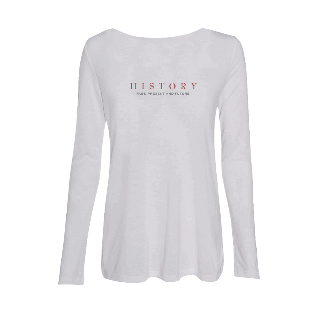 HIStory 25 Women's White Long-Sleeve Tee