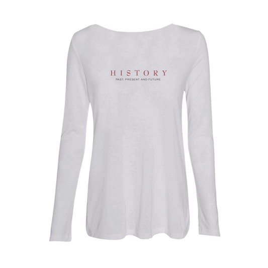 HIStory 25 Women's White Long-Sleeve Tee