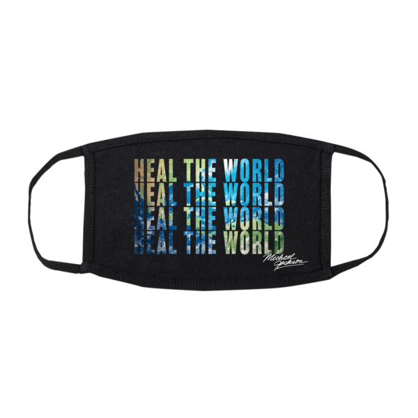 Heal The World Black Face Mask