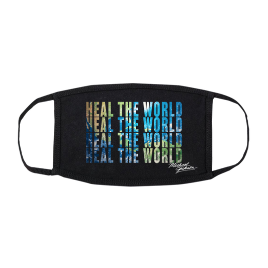 Heal The World Black Face Mask