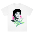 Michael Jackson Ombre Singing White Tee
