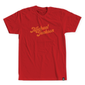 Michael Jackson Script Font Red Tee