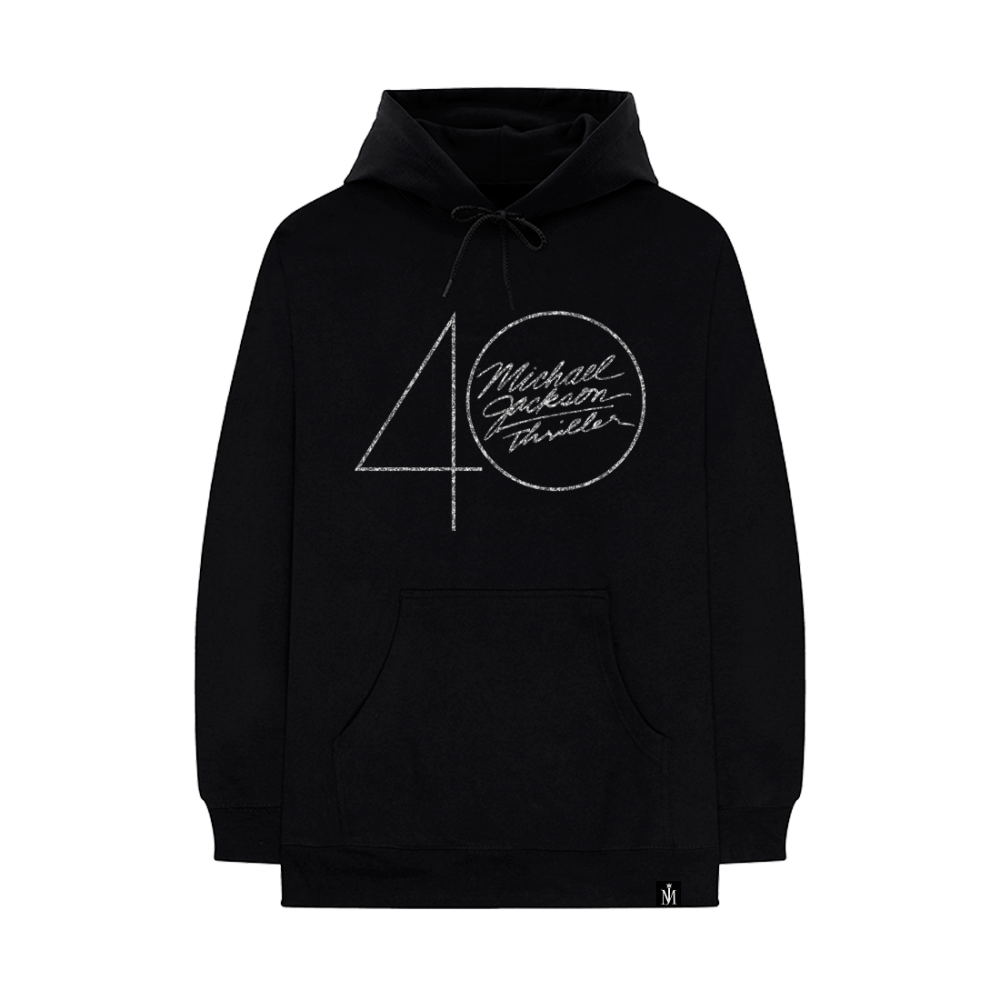 Thriller 40 Logo Black Hoodie